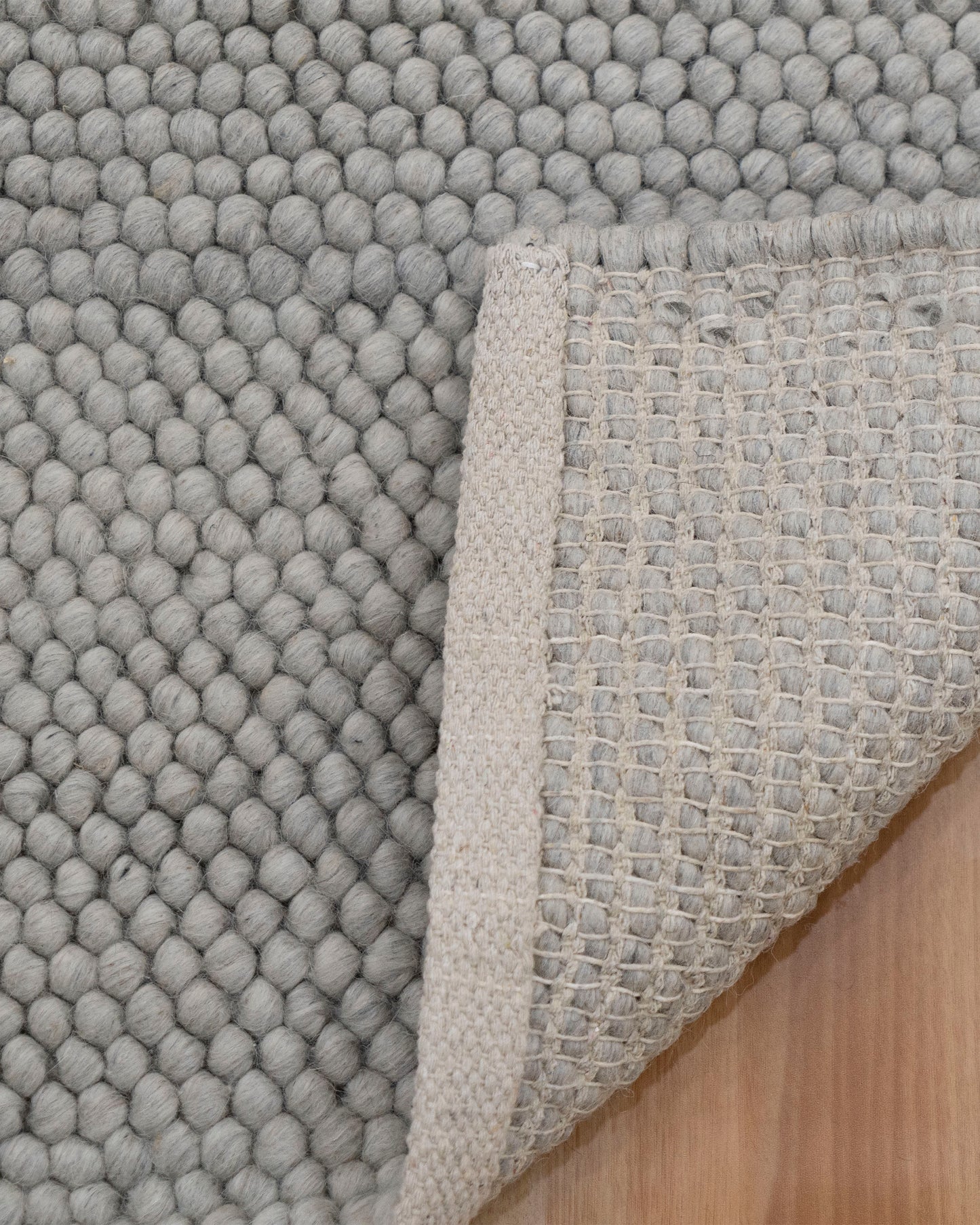 Grey Handwoven Wool Loop