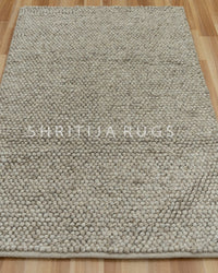 Silver Gray Loop Rug