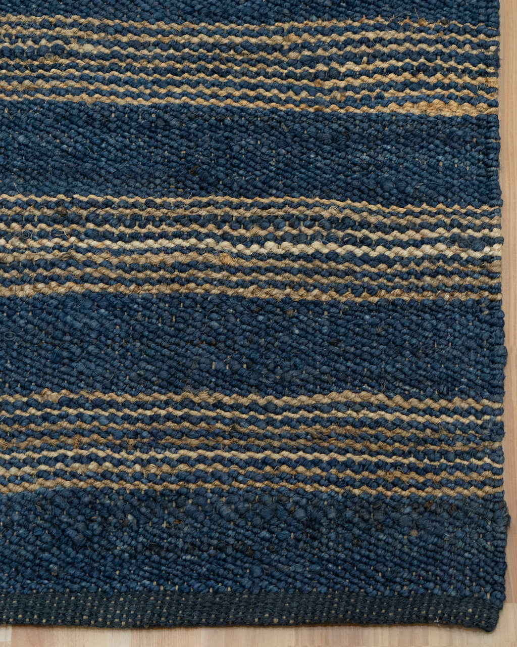Boho Chic Jute Stripe Rug - Stylish and Sustainable Floor Decor