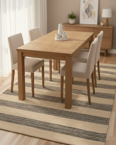 Handwoven Natural Jute Rug - Eco-Friendly & Durable