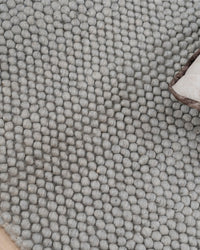 Grey Handwoven Wool Loop