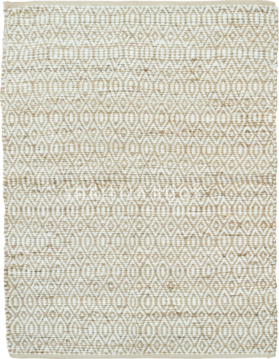 Jute and Cotton Blend Rug - Soft and Versatile Home Decor