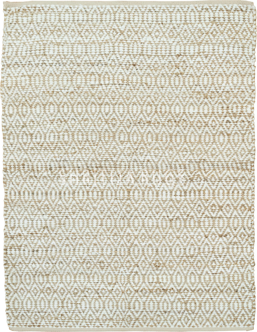 Jute and Cotton Blend Rug - Soft and Versatile Home Decor