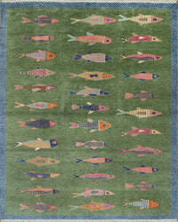 Shop Fish Rugs: Koi Pond & Fish Design Rugs |Hand Knotted Fish Rug