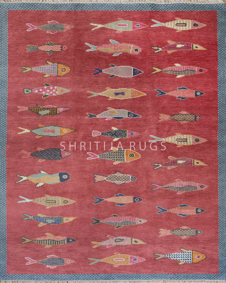 Shop Fish Rugs: Koi Pond & Fish Design Rugs |Hand Knotted Fish Rug
