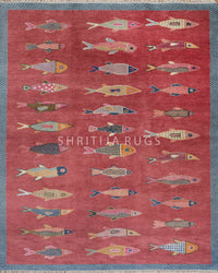 Shop Fish Rugs: Koi Pond & Fish Design Rugs |Hand Knotted Fish Rug