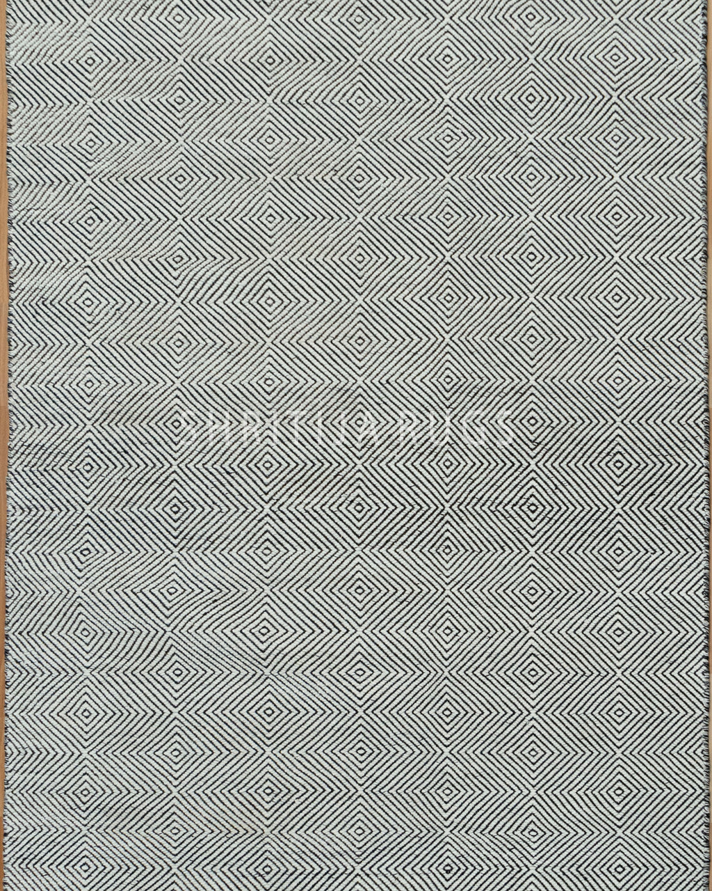 Hand Woven Diamond Textured Rug..