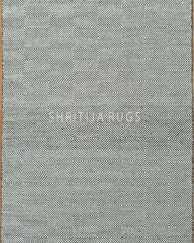 Hand Woven Diamond Textured Rug..