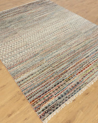 Kantha Colorful Geometric Handmade Rug