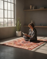 Luxurious Hand-Knotted Mamluk Rug for Chic Interiors
