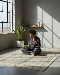 Modern Hand-Knotted Mamluk Royal Rug: Versatile and Stylish