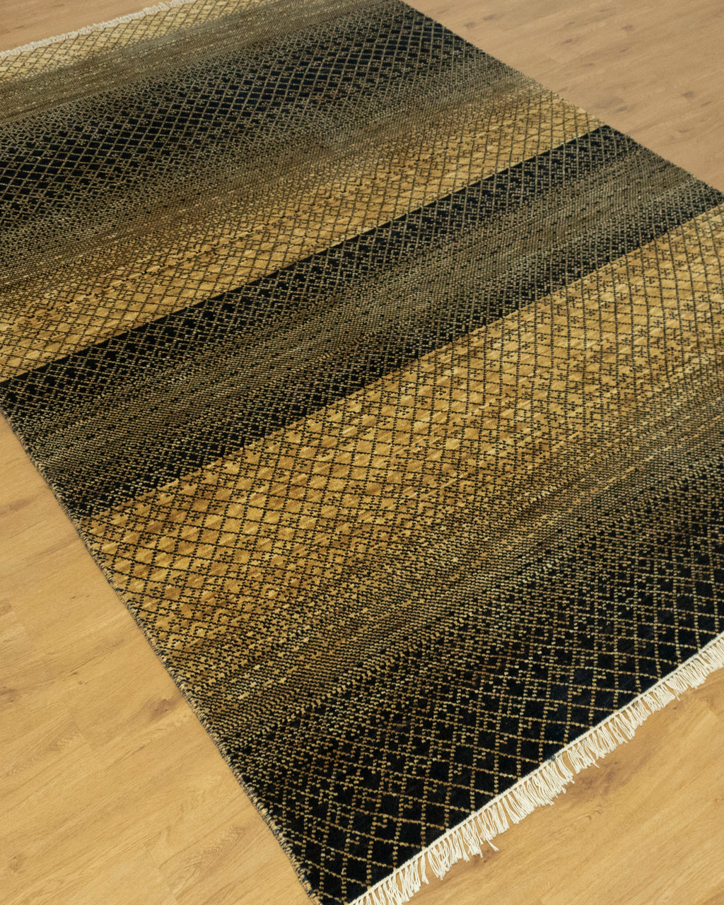 Spectrum Luxury handmade Gold Rug