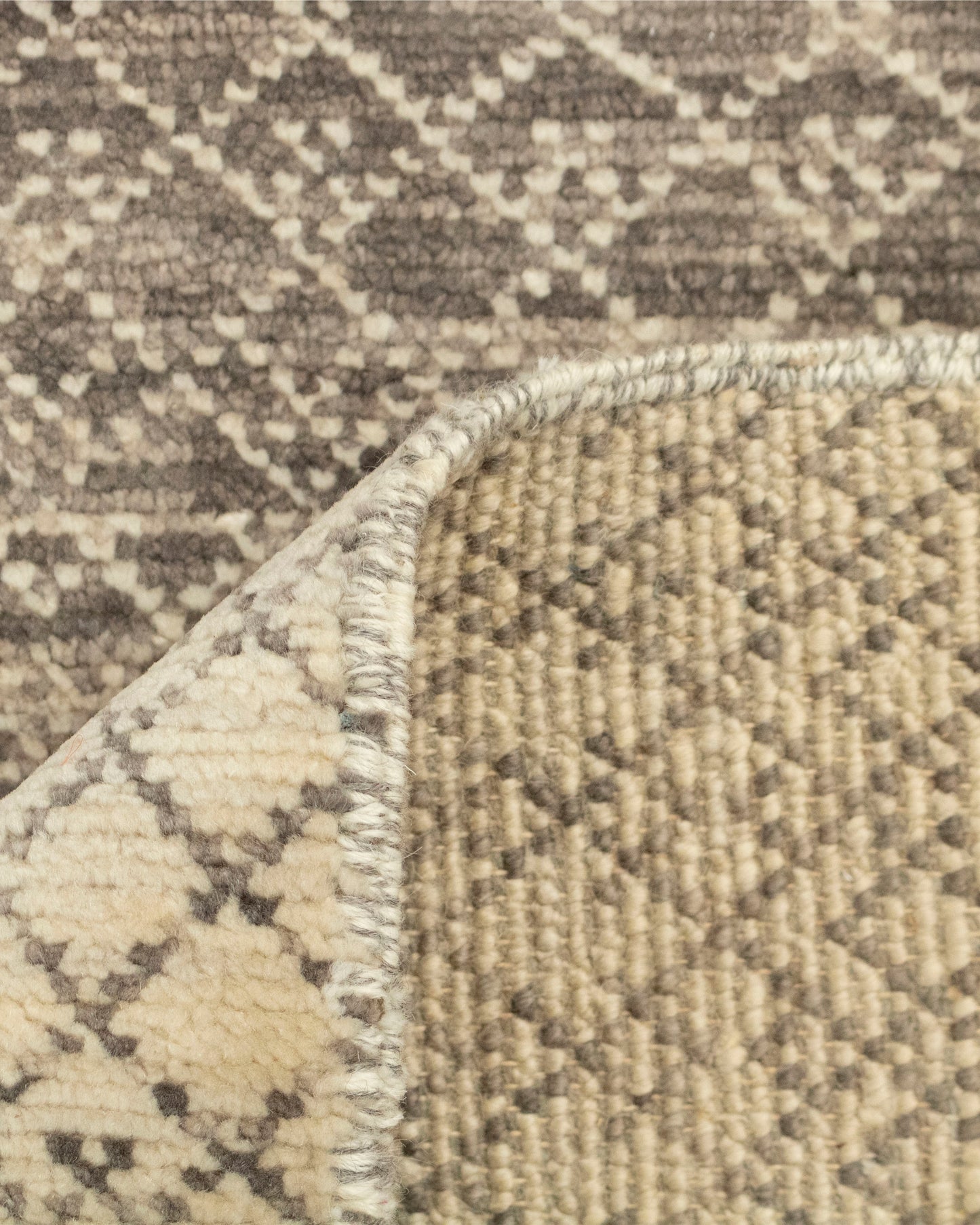 Indian Geometric Gabbeh Beige Brown Area Rug