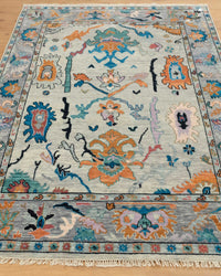 Vintage Rug Hand-Knotted Vintage Oushak Rug | Vintage Carpet Rugs