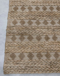 Vintage-Inspired Jute Rug - Authentic, Handcrafted Beauty