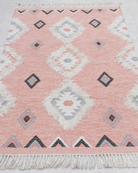 Pink Hand woven Moroccan Shag Rug..