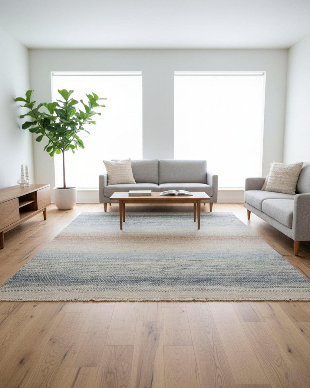 Grey Multi Gabbech Area Rug