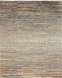 Kantha Colorful Geometric Handmade Rug