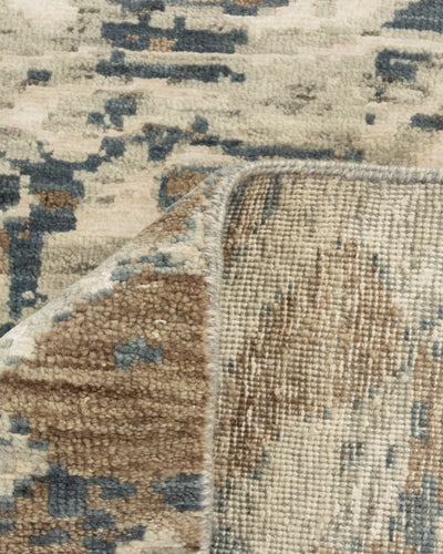 9x12 Zebra Pattern Ivory Brown hand knotted Large Area Rug For Living Room