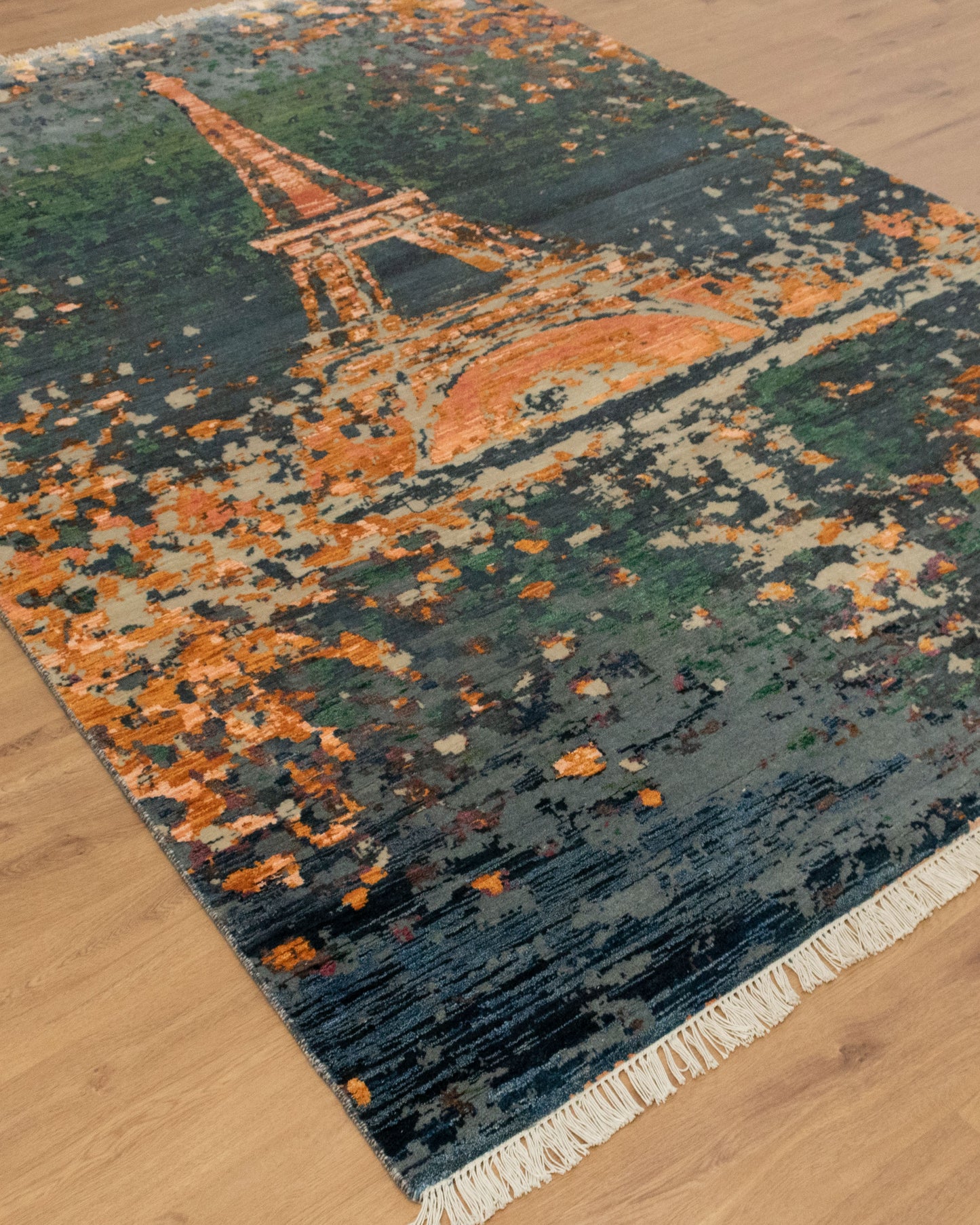 6x9 Buy Eiffel Tower Handmade Woolen Carpet