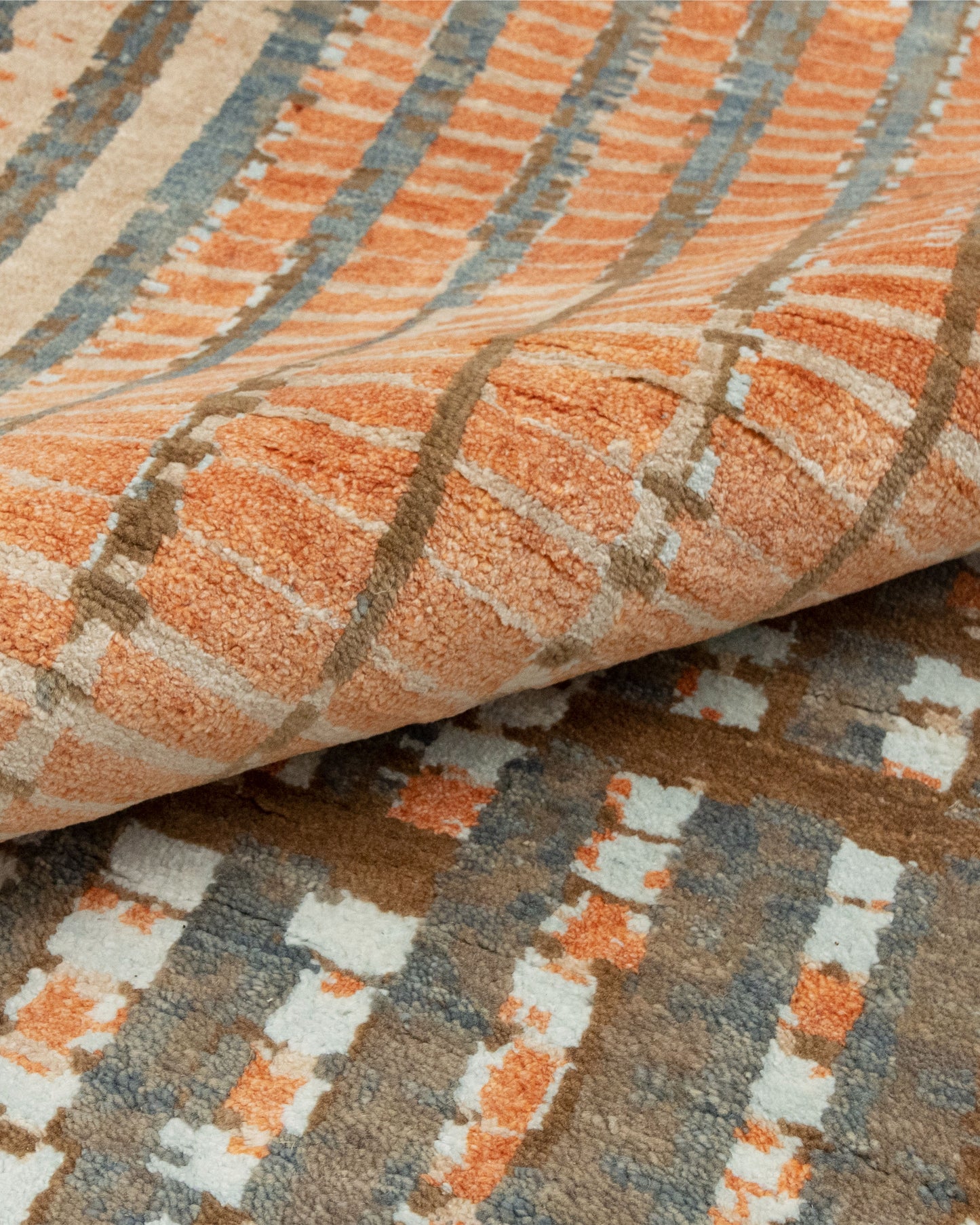 10x14 Mystique Grafton Grey Orange Oversized Area Rug For your Home| Shritija Rugs