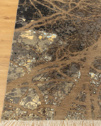 9x12 Natural Moon Theme Tree of life hand Knotted High Quality Wool Rug