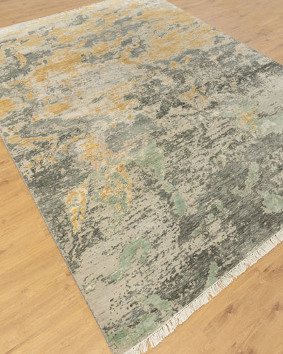 9x12 Buy Majestic Abstract Pattern Hand Knotted wool & Silk for bedroom Rug