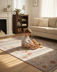 Luxurious Hand-Knotted Oushak Rug: Comfort Meets Style