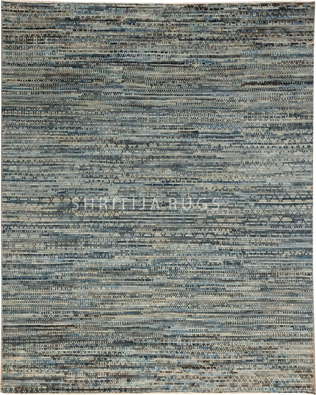 Galaxy Blue Modern Bedroom Rug