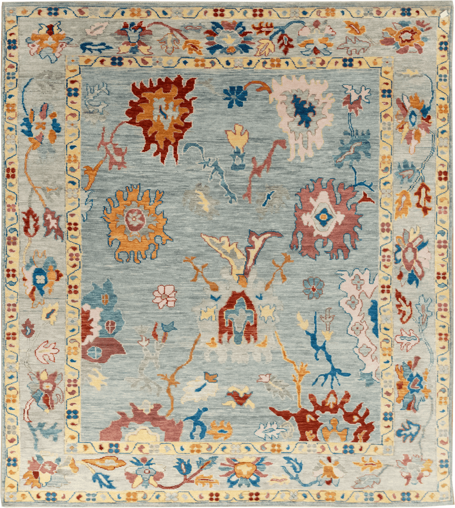 Linear ivory striped rug