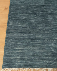 Bedroom Solid Gray Hand Knotted wool Rug