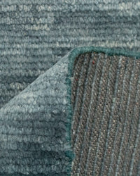 Bedroom Solid Gray Hand Knotted wool Rug