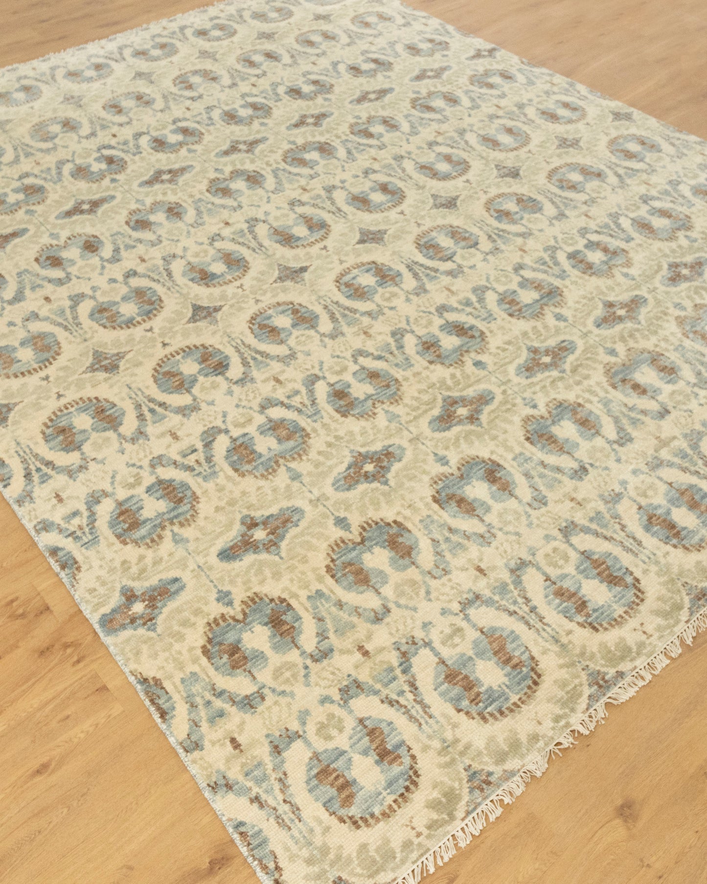 Ikat Traditional Floral Handmade Rug