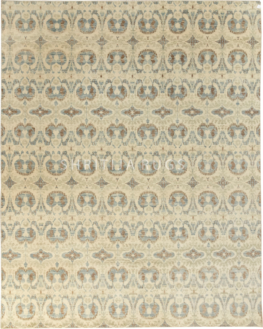 Ikat Traditional Floral Handmade Rug