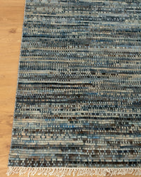 Galaxy Blue Modern Bedroom Rug