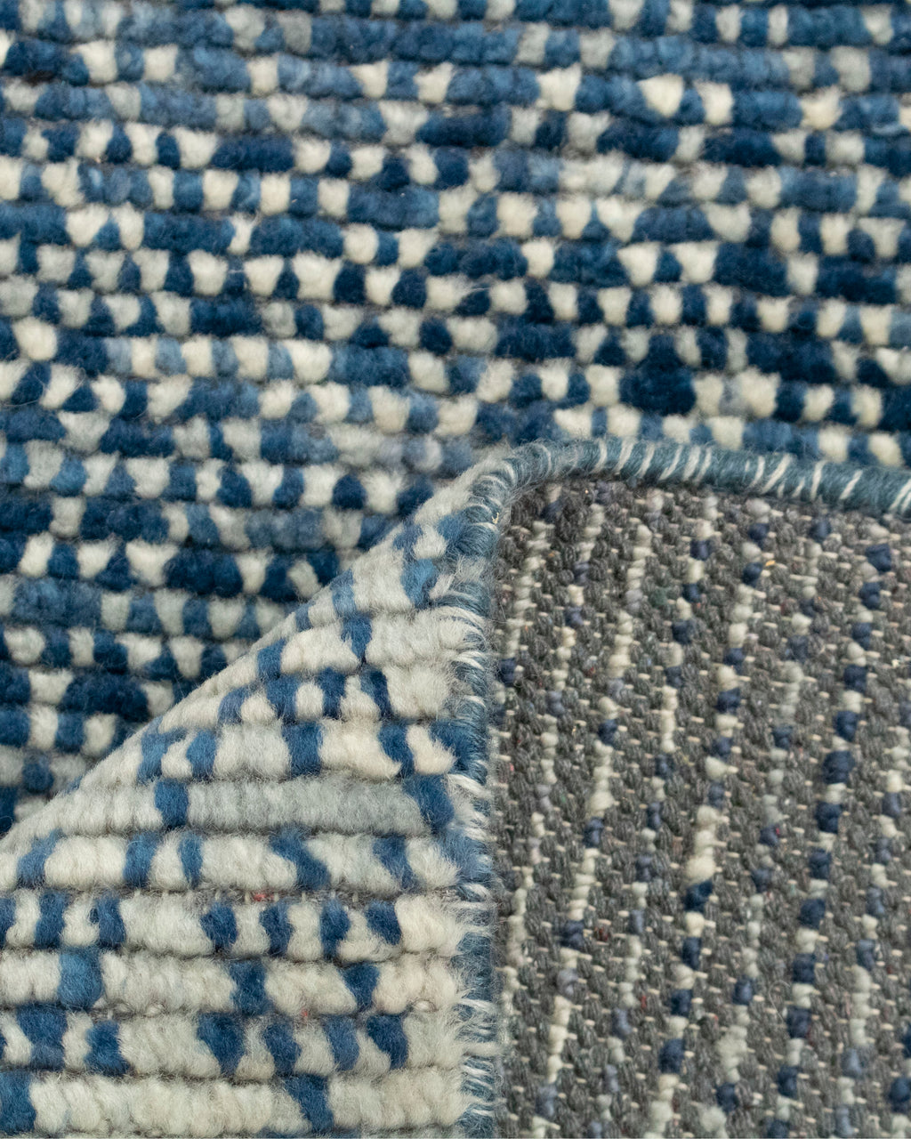 Denim blue Indo Savannah Soft Wool Rug