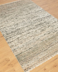 Wool Silk Indo Savannah Diamond Pattern Rug