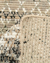 Wool Silk Indo Savannah Diamond Pattern Rug