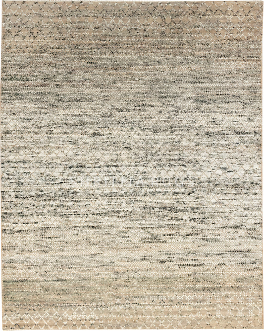 Wool Silk Indo Savannah Diamond Pattern Rug