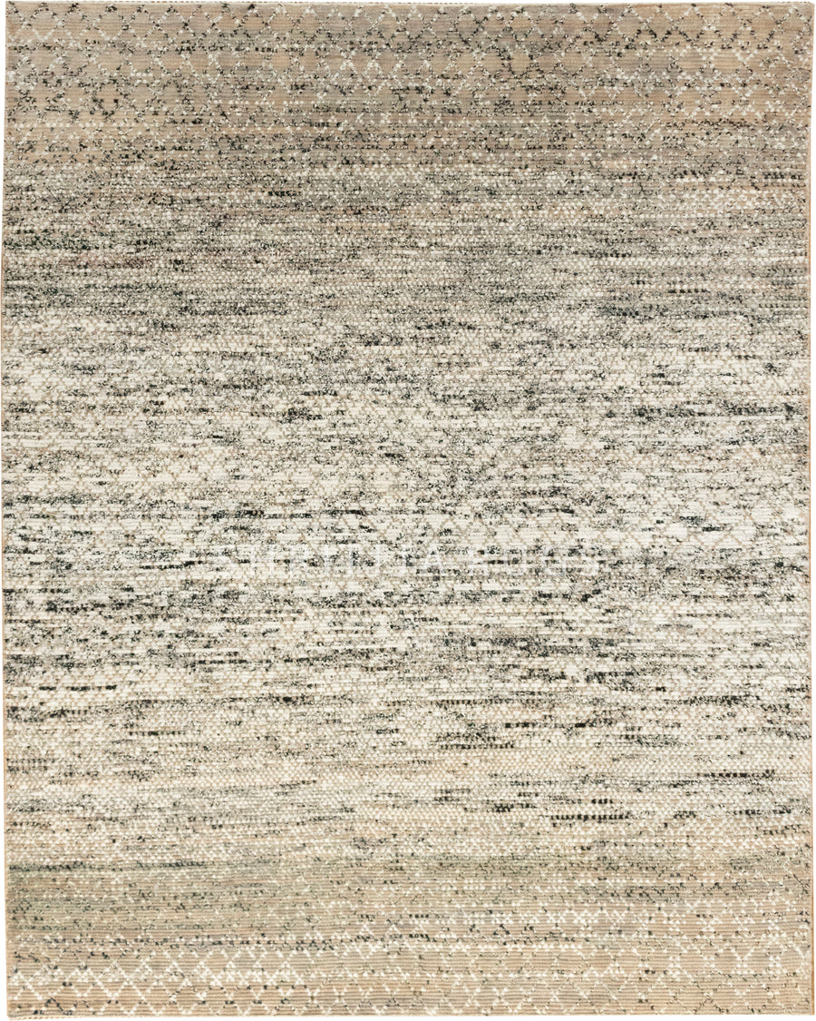 Wool Silk Indo Savannah Diamond Pattern Rug