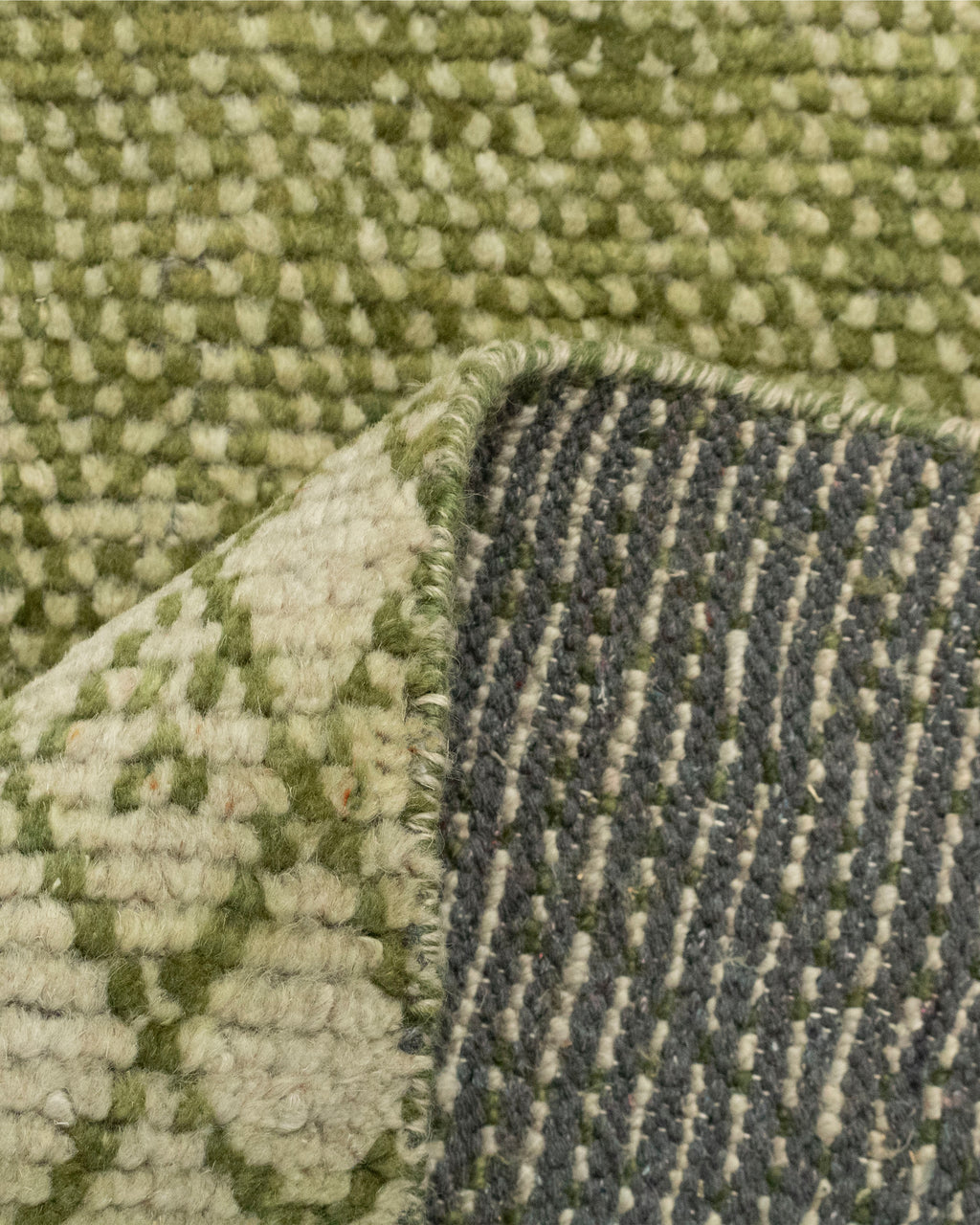 Green Bedroom Area Geometric Rug