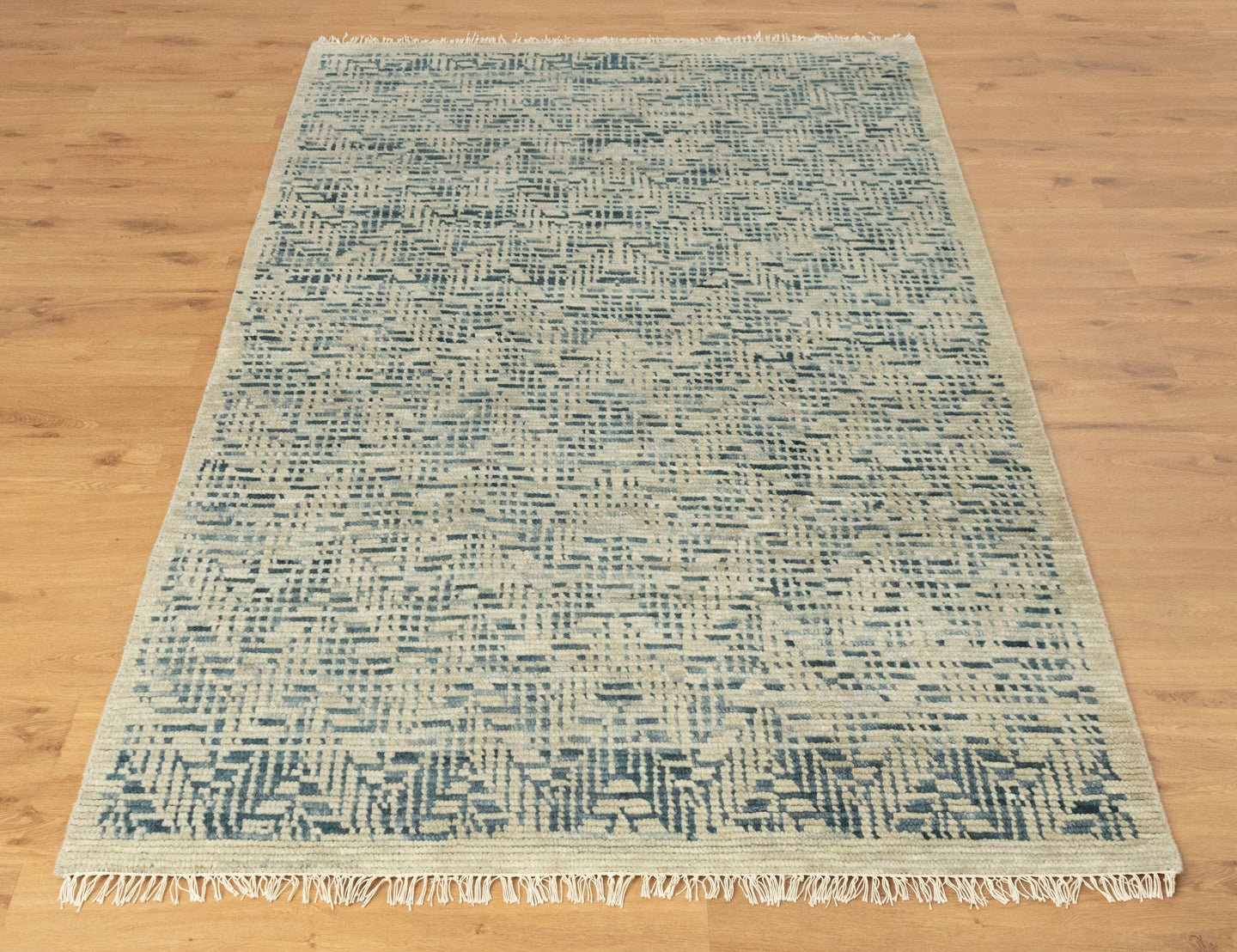 Esprenza Zigzag pattern Ivory Grey Rug