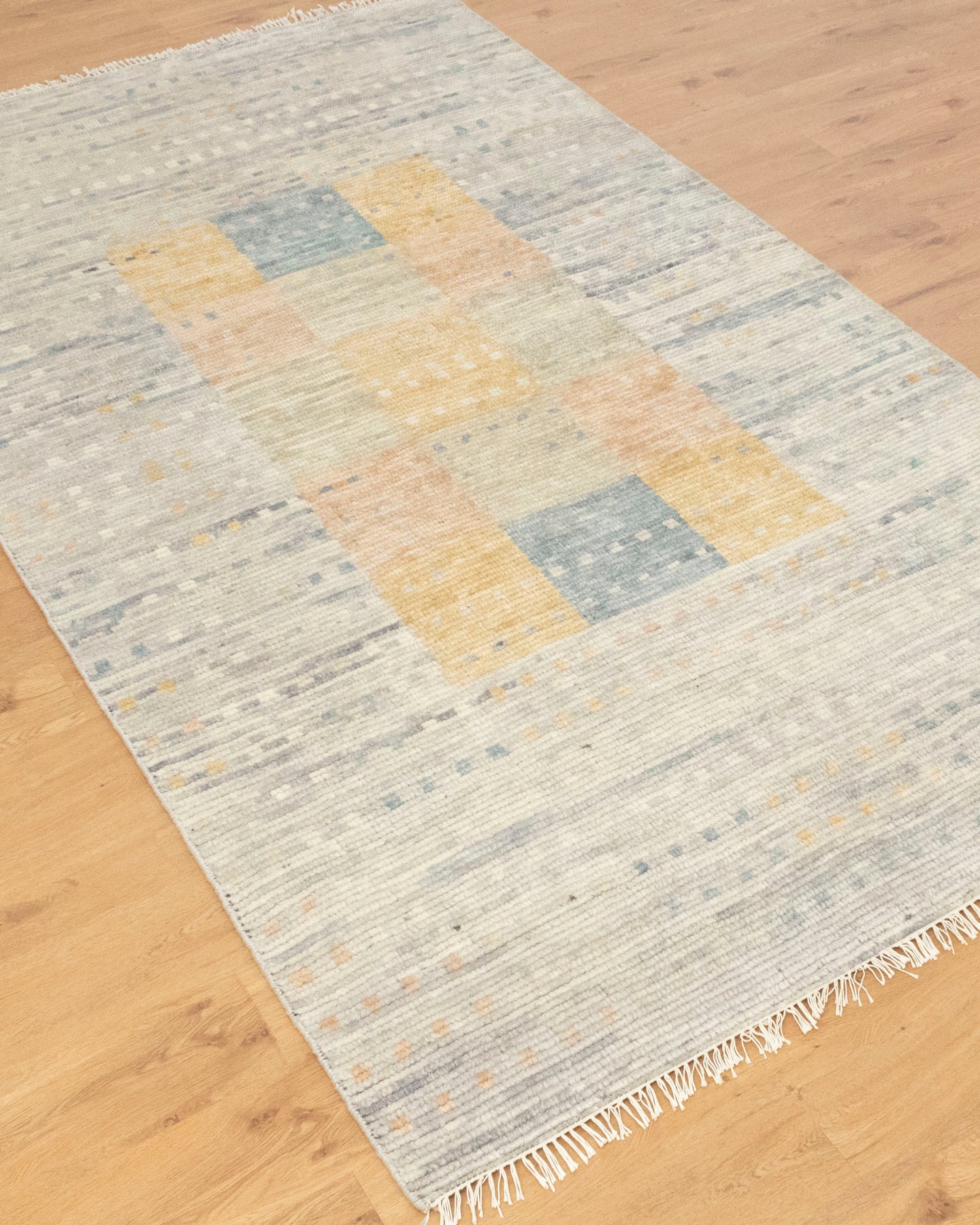 Golden Grid Rug