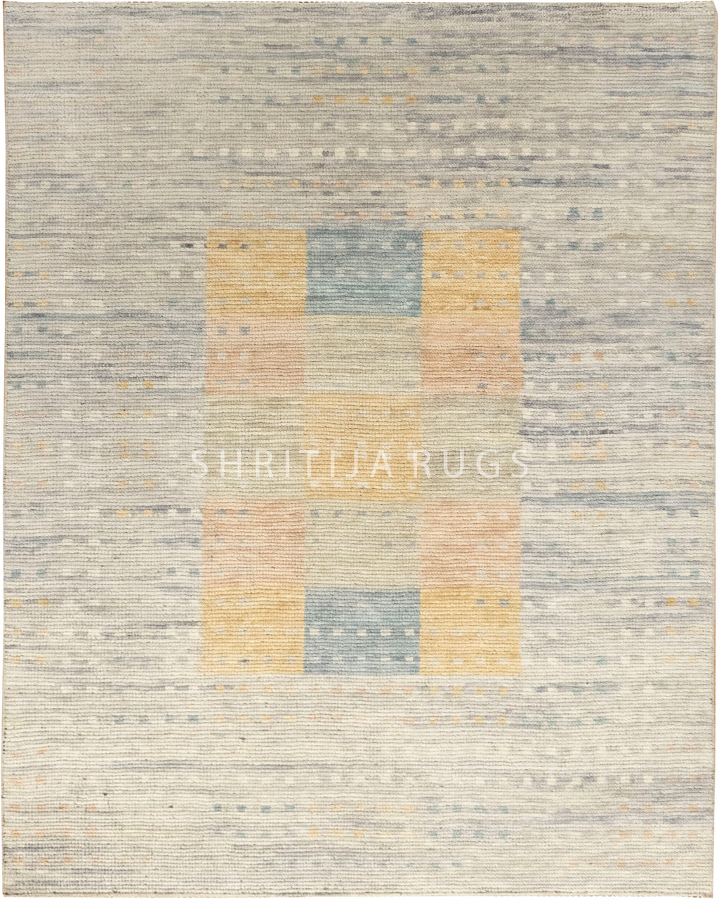 Golden Grid Rug