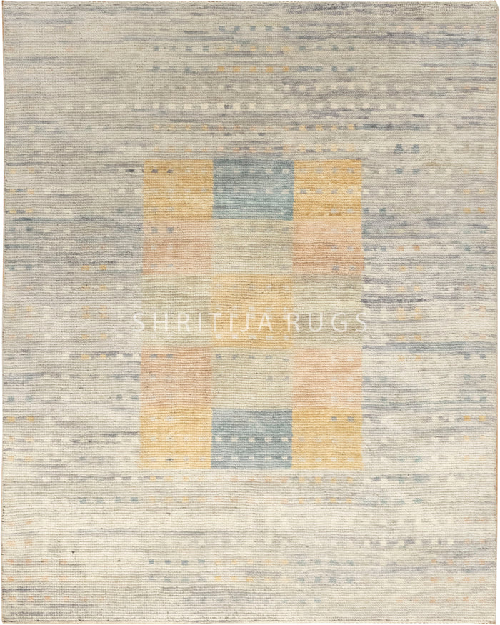 Golden Grid Rug