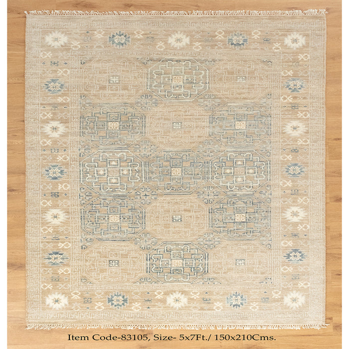 Khotan Faded  Ivory Turkish Hand knotted Rug | Best Place to Buy Area Rugs Online | Shritija Rugs