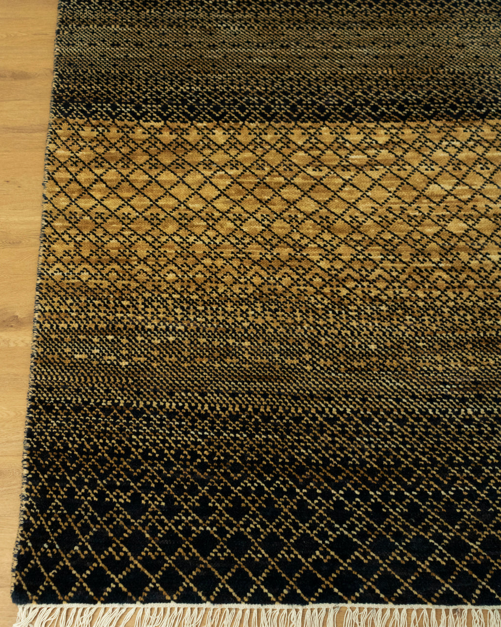 Spectrum Luxury handmade Gold Rug