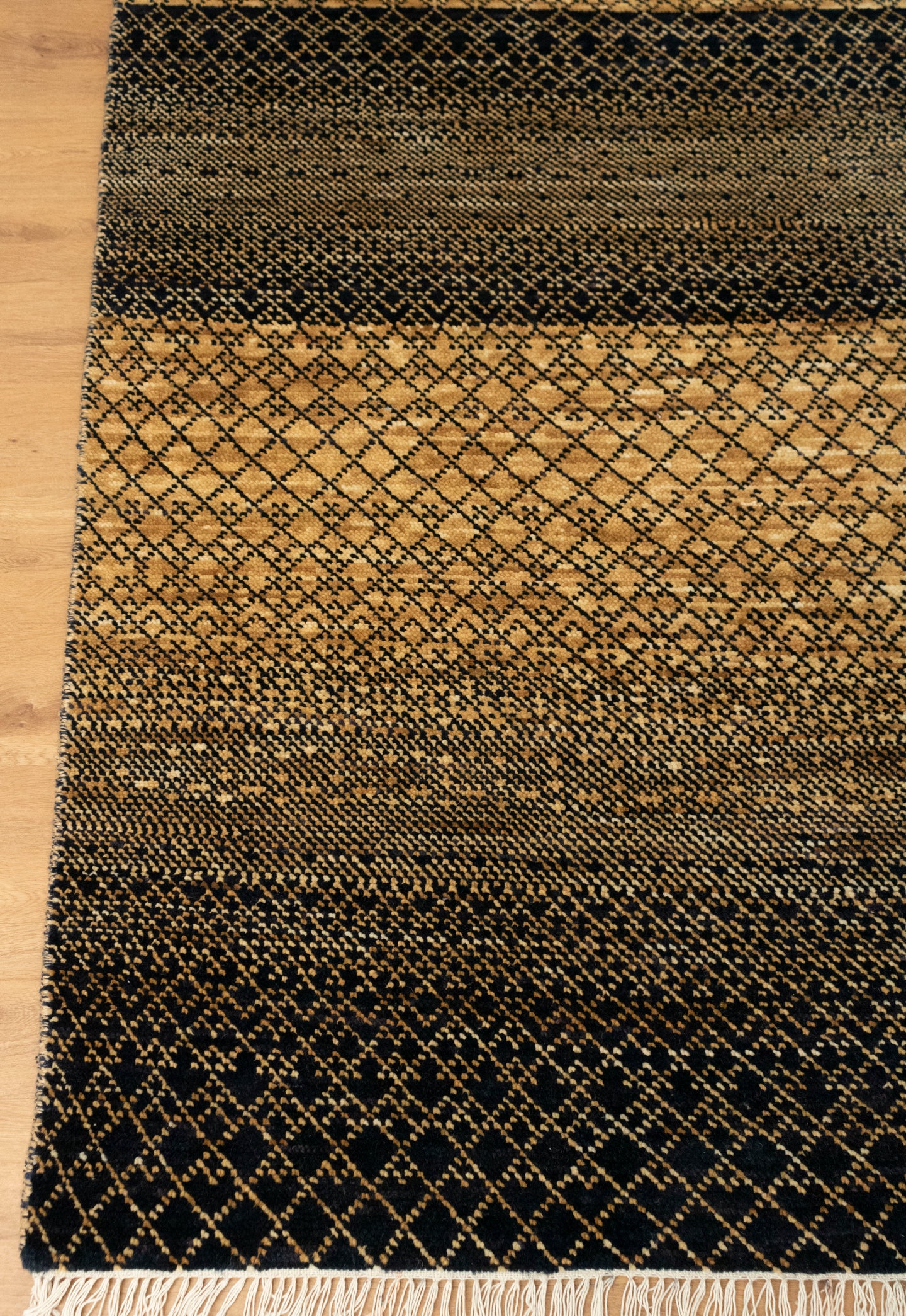 Spectrum Luxury handmade Gold Rug