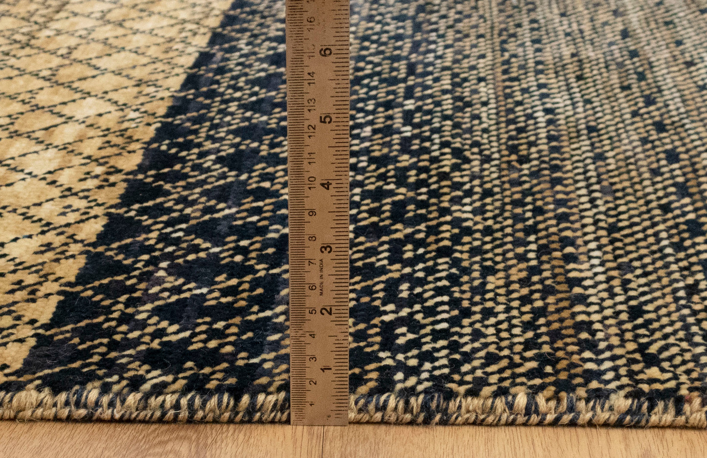 Spectrum Luxury handmade Gold Rug