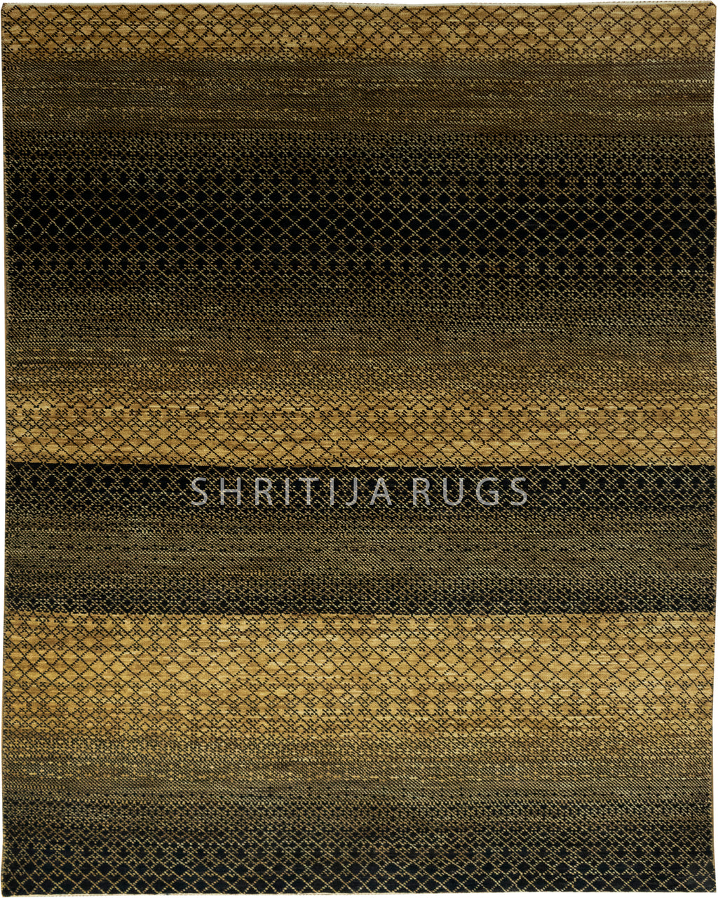 Spectrum Luxury handmade Gold Rug